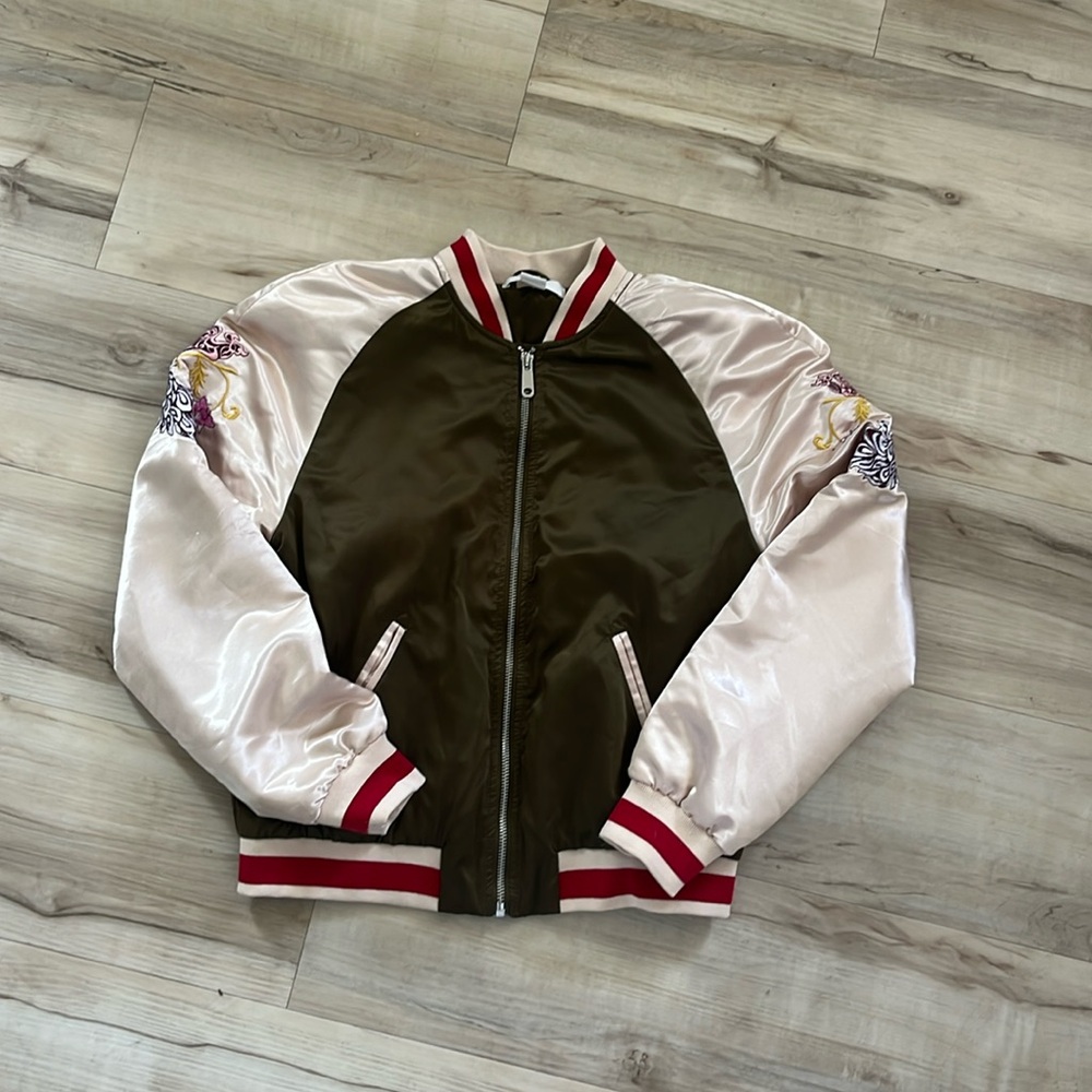 Satin Bomber Jacket